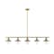 Z-Lite Casa 5 Light Island/Billiard, Factory Brass & Brushed Nickel 613-5L-FB+BN - alternate 1